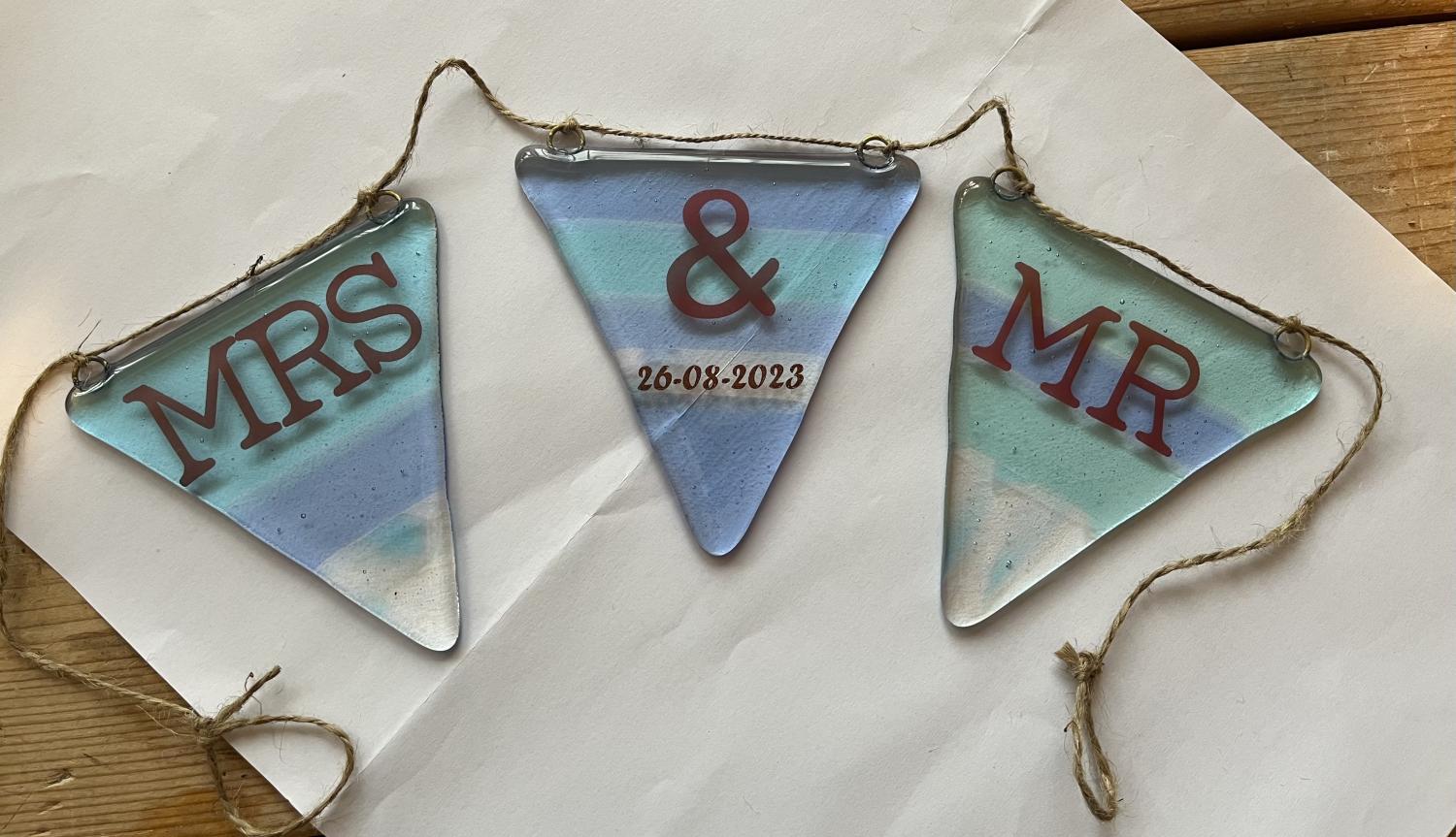 Glass Bunting  - Commissions -  Xrissy CRAFTY
