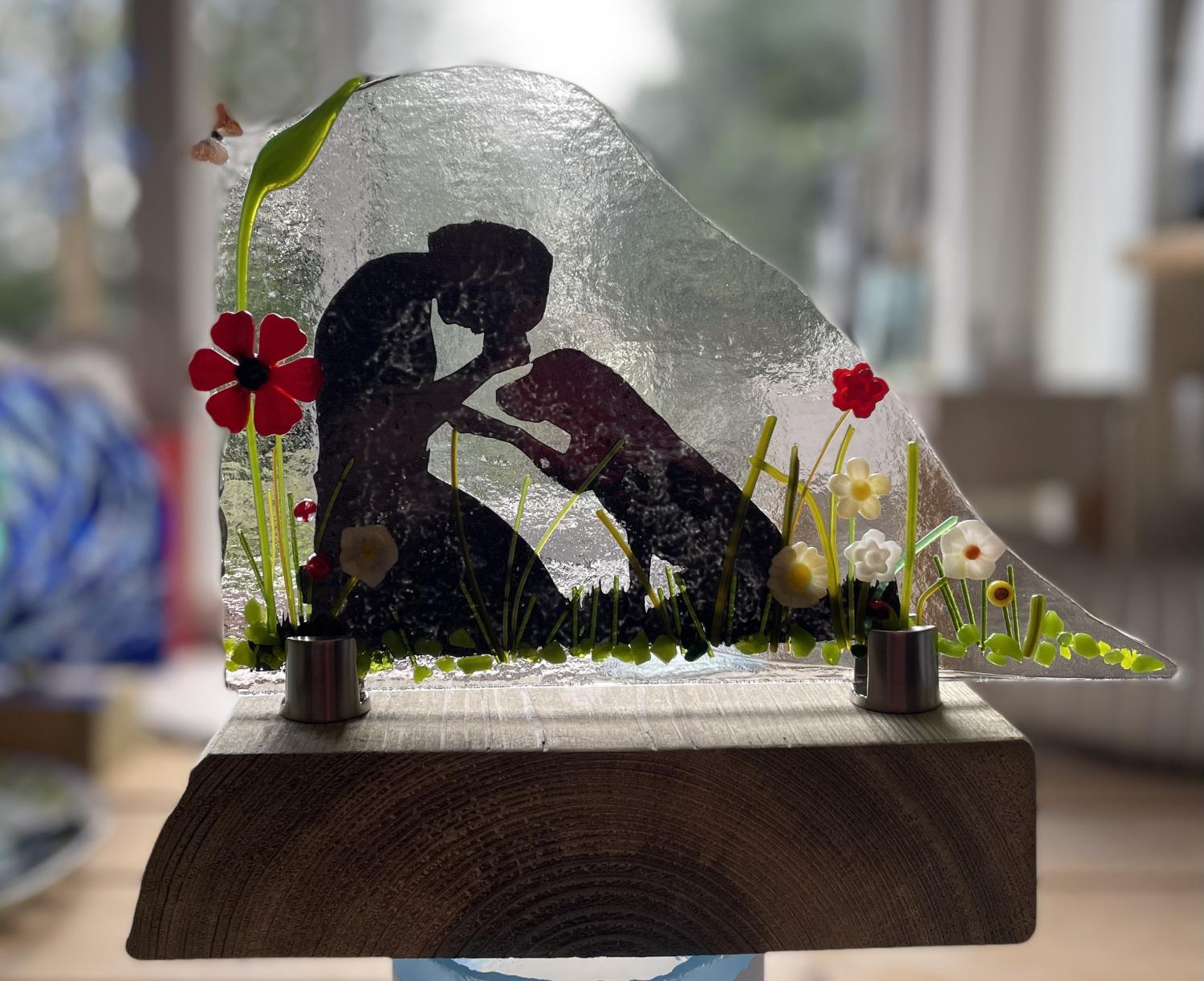 Lady & Dog  - Commissions -  Xrissy CRAFTY