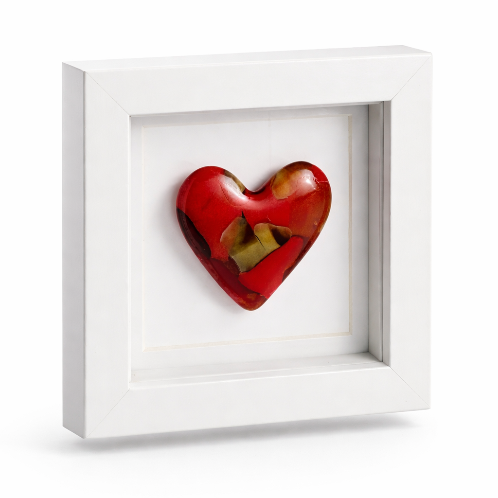 FRAMED HEART Framed Glass Heart
